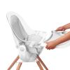 imageMunchkin 360 Cloud Baby and Toddler High Chair with Clear Seat and 360 Swivel White and Grey with Wooden LegsSEAT
