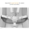 imageMunchkin 360 Cloud Baby and Toddler High Chair with Clear Seat and 360 Swivel White and Grey with Wooden LegsSEAT