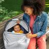 imageMunchkin 5in1 Baby Car Seat Cover  Versatile Nursing Cover Up for Breastfeeding High Chair and Carrier Protection with XtraGuard SilverIon Technology Grey