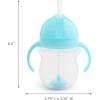 imageMunchkin Any Angle Sippy Cups for Toddlers Spill Proof Weighted Straw Cup with Transition Handles for Babies 6 Months and Up 2 Pack BlueGreenBlue