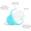 imageMunchkin Any Angle Sippy Cups for Toddlers Spill Proof Weighted Straw Cup with Transition Handles for Babies 6 Months and Up 2 Pack BlueGreenBlueGreen