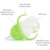 imageMunchkin Any Angle Sippy Cups for Toddlers Spill Proof Weighted Straw Cup with Transition Handles for Babies 6 Months and Up 2 Pack BlueGreenGreen