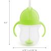 imageMunchkin Any Angle Sippy Cups for Toddlers Spill Proof Weighted Straw Cup with Transition Handles for Babies 6 Months and Up 2 Pack BlueGreenGreen