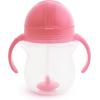 imageMunchkin Any Angle Sippy Cups for Toddlers Spill Proof Weighted Straw Cup with Transition Handles for Babies 6 Months and Up 2 Pack BlueGreenPink