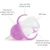 imageMunchkin Any Angle Sippy Cups for Toddlers Spill Proof Weighted Straw Cup with Transition Handles for Babies 6 Months and Up 2 Pack BlueGreenPurple