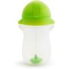 imageMunchkin Any Angle Weighted Toddler Straw Cups with Click Lock Lid 10 Ounce 2 Pack PinkPurpleBlueGreen
