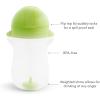 imageMunchkin Any Angle Weighted Toddler Straw Cups with Click Lock Lid 10 Ounce 2 Pack PinkPurpleBlueGreen