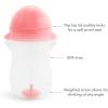 imageMunchkin Any Angle Weighted Toddler Straw Cups with Click Lock Lid 10 Ounce 2 Pack PinkPurplePinkPurple