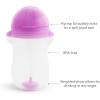 imageMunchkin Any Angle Weighted Toddler Straw Cups with Click Lock Lid 10 Ounce 2 Pack PinkPurplePinkPurple