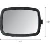 imageMunchkin Baby Car Mirror for Rear Facing Car Seats Pivot 360 Baby inSight Adjustable Auto Mirror Black1125x8 Inch Pack of 2
