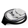 imageMunchkin Baby Swing Portable and Lightweight Bluetooth Enabled Electric Infant Rocker with Natural Sway in 5 Ranges of Motion Newborn Nursery Essentials BlackGreySwing