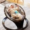 imageMunchkin Baby Swing Portable and Lightweight Bluetooth Enabled Electric Infant Rocker with Natural Sway in 5 Ranges of Motion Newborn Nursery Essentials BlackGreySwing