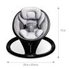 imageMunchkin Baby Swing Portable and Lightweight Bluetooth Enabled Electric Infant Rocker with Natural Sway in 5 Ranges of Motion Newborn Nursery Essentials BlackGreySwing