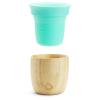 imageMunchkin Bambou Open Training Cup Suction Bowl and Spoon Set for Babies and Toddlers NonToxic Bamboo and FoodGrade Silicone
