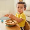 imageMunchkin Bambou Open Training Cup and Divided Suction Plate for Babies and Toddlers NonToxic Bamboo and FoodGrade Silicone