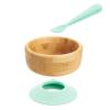 imageMunchkin Bambou Suction Bowl and Silicone Spoon for Babies and Toddlers NonToxic BambooBowl and Spoon