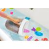 imageMunchkin Beak Bath Spout Cover Safety Guard with Builtin Bubble Bath Dispenser Yellow ampamp Super Scoop Hanging Bath Toy Storage with Quick Drying Mesh Grey