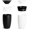 imageMunchkin Car Seat Travel Tray with Miracle 360 SpillProof Sippy Cup Set  Toddler Travel Accessory for MessFree Snacking and Drinking BlackWhiteGreySippy Cup  Travel Tray