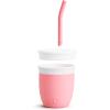 imageMunchkin Cest Silicone Open Training Cup with Straw for Babies and Toddlers 6 Months 4 Ounce MintCoral