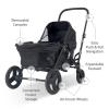 imageMunchkin Collapsible Wagon for Kids Foldable UltraCompact and Lightweight Stroller Wagon AllTerrain Wheels Adjustable Sun Canopy  Holds Up to 2 Passengers BlackStroller Wagon