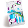 imageMunchkin Color Me Hungry 7pc Toddler Feeding Supplies Set Includes Plates Bowl Open Cup and Utensils in a Gift Box BlueBlue 7pc Set