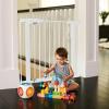 imageMunchkin Easy Close Pressure Mounted Baby Gate for Stairs Hallways and Doors Walk Through with Door Metal White 35x295 Inch Pack of 1White