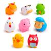 imageMunchkin FarmTM Animal Squirts Baby Bath Toy 8 Pack and Little Boat Train Baby Bath Toy 6 Piece Set