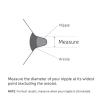 imageMunchkin Flow Nipple Shield  with SeeThru Channel to Watch Milk Flow  Nurse Confidently and Meet Your Breastfeeding Goals  24mmFlow Sizing Tool