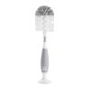 imageMunchkin Fold Baby Bottle Drying Rack and Bristle Bottle Brush Cleaning Essentials Set WhiteGrey3 Piece Set