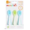 imageMunchkin Gentle Dip Baby Spoons for Self Feeding and Baby Led Weaning 3 Pack PinkPurpleBlueGreen