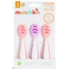 imageMunchkin Gentle Dip Baby Spoons for Self Feeding and Baby Led Weaning 3 Pack PinkPurpleCoralPurple