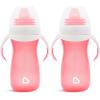 imageMunchkin Gentle Transition Sippy Cup with Trainer Handles 10 Ounce Purple and PinkPink