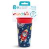 imageMunchkin Glow in The Dark Toddler Sippy Cup with Miracle 360 Spoutless Spill Proof Drinking Edge 9 Ounce Astronaut RedAstronaut