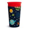 imageMunchkin Glow in The Dark Toddler Sippy Cup with Miracle 360 Spoutless Spill Proof Drinking Edge 9 Ounce Astronaut RedAstronaut