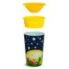 imageMunchkin Glow in The Dark Toddler Sippy Cup with Miracle 360 Spoutless Spill Proof Drinking Edge 9 Ounce Astronaut RedCamping