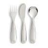 imageMunchkin Grown Ups Table 7pc Toddler Feeding Supplies Gift Set Includes Plates Bowl Open Cup and Stainless Steel Utensils Grey