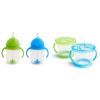 imageMunchkin Happy Snacker Toddler Cups and Snack Containers  7oz Any Angle Weighted Straw Trainer Cup and 9oz Snack Catchers GreenBlueBlueGreen