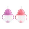 imageMunchkin Happy Snacker Toddler Cups and Snack Containers  7oz Any Angle Weighted Straw Trainer Cup and 9oz Snack Catchers GreenBluePinkPurple