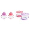 imageMunchkin Happy Snacker Toddler Cups and Snack Containers  7oz Any Angle Weighted Straw Trainer Cup and 9oz Snack Catchers GreenBluePinkPurple