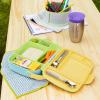 imageMunchkin Lunch Bento Box for Kids and Toddlers Includes Stainless Steel Utensils BPAFree 18 Months and Up BlueGreenYellowGreen