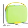 imageMunchkin Lunch Bento Box for Kids and Toddlers Includes Stainless Steel Utensils BPAFree 18 Months and Up BlueGreenYellowGreen