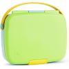 imageMunchkin Lunch Bento Box for Kids and Toddlers Includes Stainless Steel Utensils BPAFree 18 Months and Up BlueGreenYellowGreen