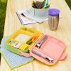 imageMunchkin Lunch Bento Box for Kids and Toddlers Includes Stainless Steel Utensils BPAFree 18 Months and Up BlueGreenYellowYellow