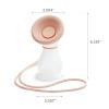 imageMunchkin Manual Breast Pump for Breastmilk Food Grade Silicone BPA Free 4 Ounce  Portable Breastfeeding Essential for Expressing Milk at Home Work and On The Go ClearPinkBreast Pump