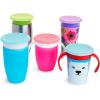 imageMunchkin Miracle 360 Sippy Cup Lids 4 Count PinkBlueGreenPurple4 Count Pack of 1