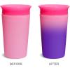 imageMunchkin Miracle 360 Sippy Cup for Toddlers Color Changes with Cold Drinks 9 Ounce 2 Pack PinkYellowPinkYellow