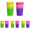 imageMunchkin Miracle 360 Sippy Cup for Toddlers Color Changes with Cold Drinks 9 Ounce 2 Pack PinkYellowPinkYellow