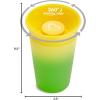 imageMunchkin Miracle 360 Sippy Cup for Toddlers Color Changes with Cold Drinks 9 Ounce 2 Pack PinkYellowPinkYellow