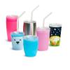 imageMunchkin Miracle 360 Sippy Cup for Toddlers Color Changes with Cold Drinks 9 Ounce PinkBlue  Straw  Sipper Lid