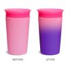 imageMunchkin Miracle 360 Sippy Cup for Toddlers Color Changes with Cold Drinks 9 Ounce PinkPink